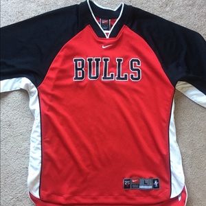 Bulls Vintage Snap Team Courtside Warmup Jersey